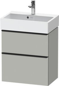 Duravit Waschtischunterschrank D-Neo Compact in Weiß und Grau, B/T/H: 62,5 x 37,2 x 58,4 cm - Bild 1