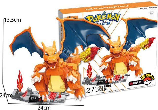 Pokémon Glurak Mewtwo Modellbaustein, ab 14 Jahren - Bild 1