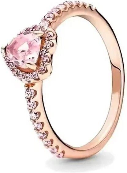 DR-Jewelry Ring 925 Silber, Zirkonia, Damen, Roségold - Bild 1
