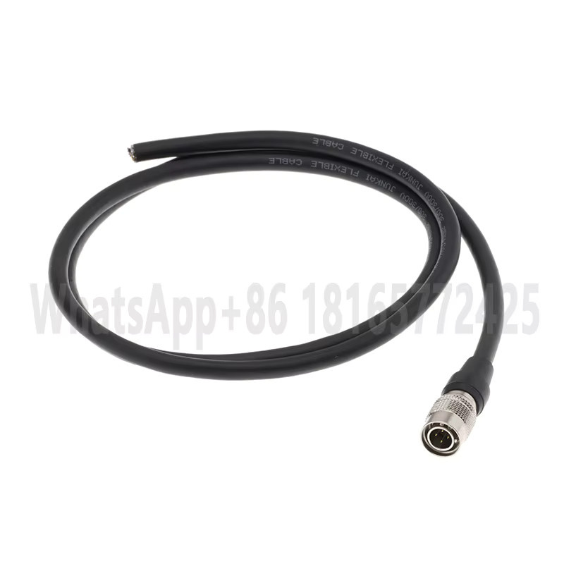 Hirose HR10A Kabel mit 4, 6, 10 oder 12 Polen, schwarz, abgeschirmter Ethernet/LAN Stecker für industrielle Sony CCD-Kameraobjektiv-Trigger und Basler GIGE AVT - Bild 2