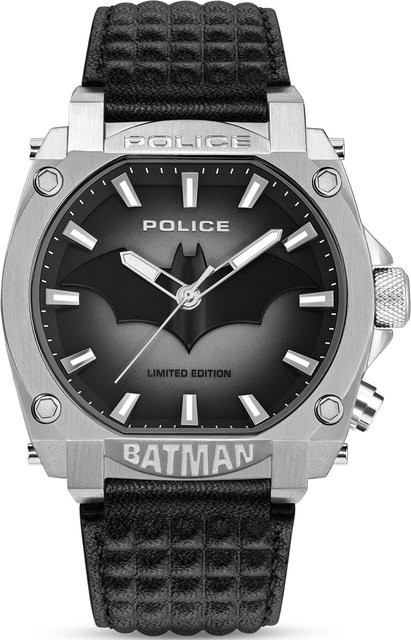Police Herrenuhr Batman Limited Edition, Quarz, Edelstahl, 45 mm, Schwarz - Bild 1