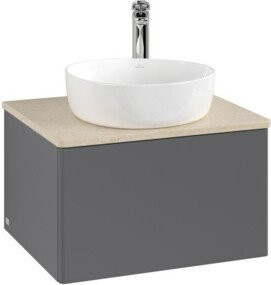 V&B Waschtischunterschrank Antao ohne Frontstruktur, lackiert, B/T/H: 60 x 36 x 50 cm - Bild 1