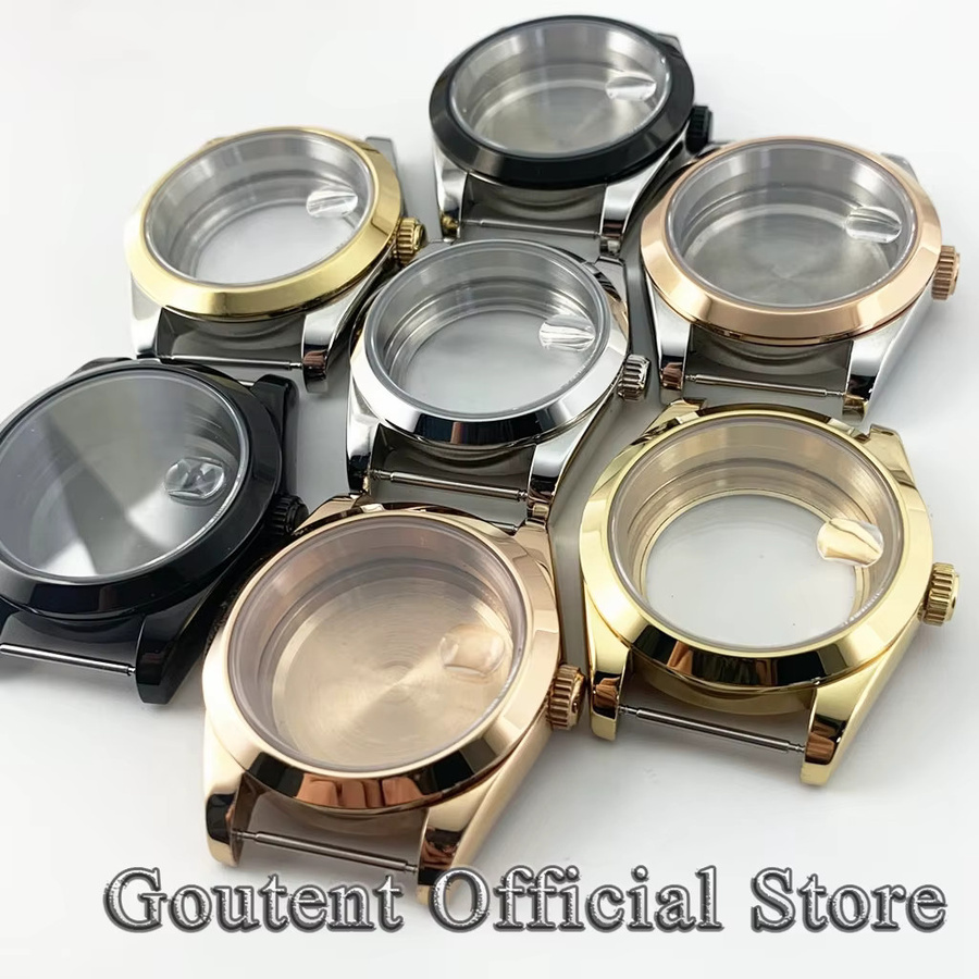 Goutent Uhrengehäuse Silber-Gold, Saphirglas, 36mm 39mm, Herren - Bild 2