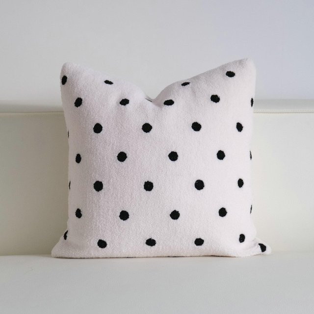 JMG Clothing Kissenbezug Gepunktet in Schwarz und Weiß, Dekorative Kissenhülle aus Polyester, B/H: 30 x 50 cm - Bild 1