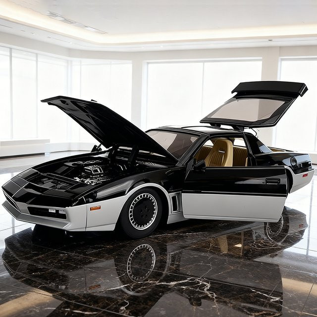 JADA Knight Rider KARR, Automodell, 1:24, Metall, Schwarz - Bild 1