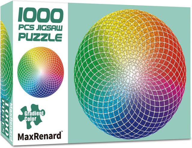 MaxRenard Puzzle Regenbogenfarben 1000 Teile - Bild 1