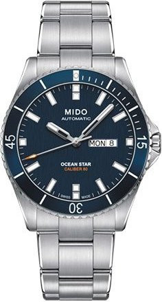 Mido Armbanduhr Automatik, Edelstahl, Blau, Herren - Bild 1