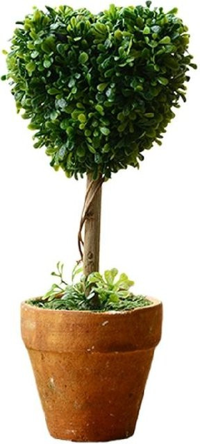 Künstliche Topfpflanze Kleiner Baum in schwarzem Topf, Tischdekoration für dein Zuhause in Grün und Schwarz - Bild 1