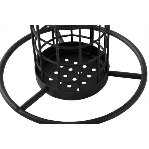 SIENA GARDEN Vogelfuttersäule aus Metall in Schwarz, B/H/T: 14 x 26 x 14 cm - Bild 3