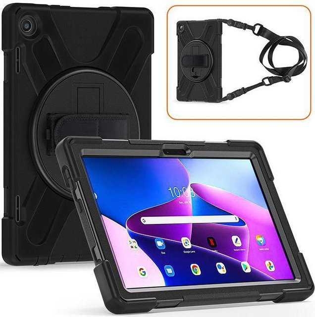 eSTUFF Cover für Lenovo Tab M10 3rd Gen 2022 10.1 (TB-328F/TB-328XU) in Schwarz - Bild 1