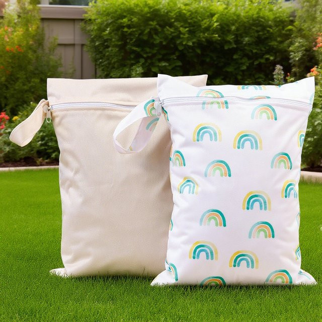 Elinfant 2er-Set wasserdichte Wickeltaschen und Nass-Trockenbeutel in Multicolour - Bild 1