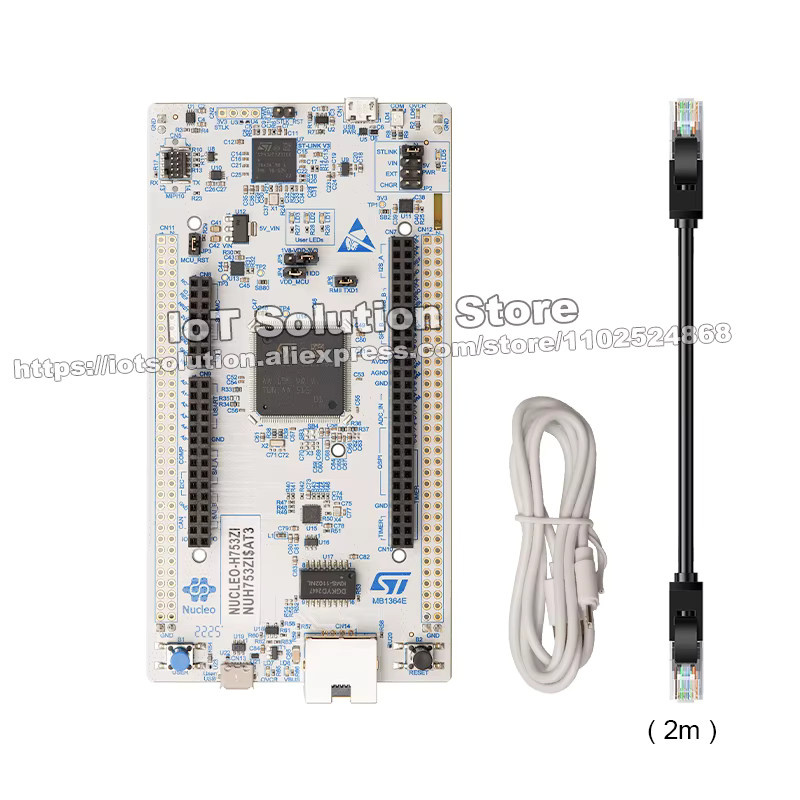 STMicroelectronics NUCLEO-H753ZI STM32 Nucleo-144 Development Board mit STM32H753ZI MCU in Blau - Bild 2