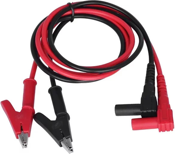ELECAPITAL Messkabel Set mit 4mm Krokodilklemmen und Bananensteckern, 20A, Länge: 90 cm - Bild 1