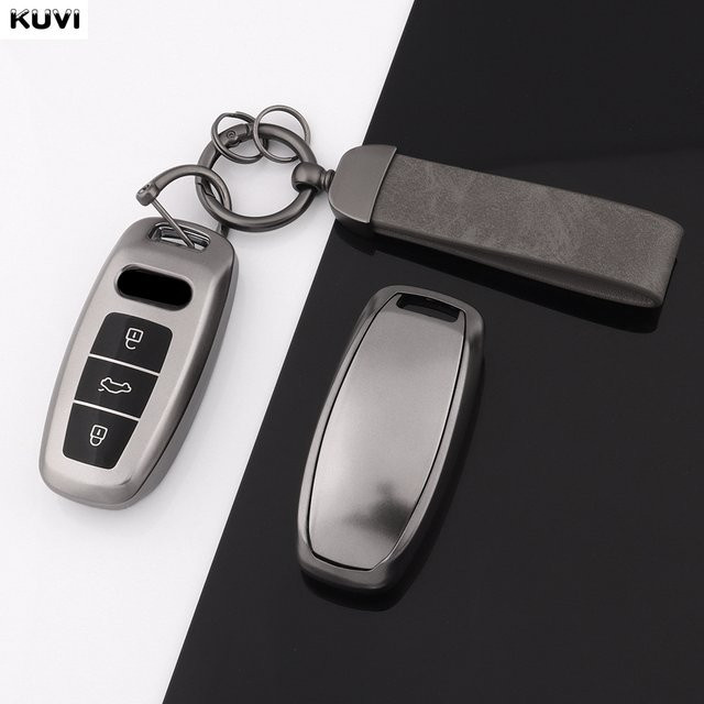 Kuvi TPU Schlüsselhülle für Audi A6 A7 A8 C8 Q8 D5 E-Tron in Gun Grey - Bild 1