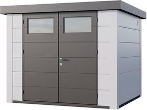 Telluria Gerätehaus Classico in Weiß, B/H/T: 288 x 219 x 258 cm - Bild 1