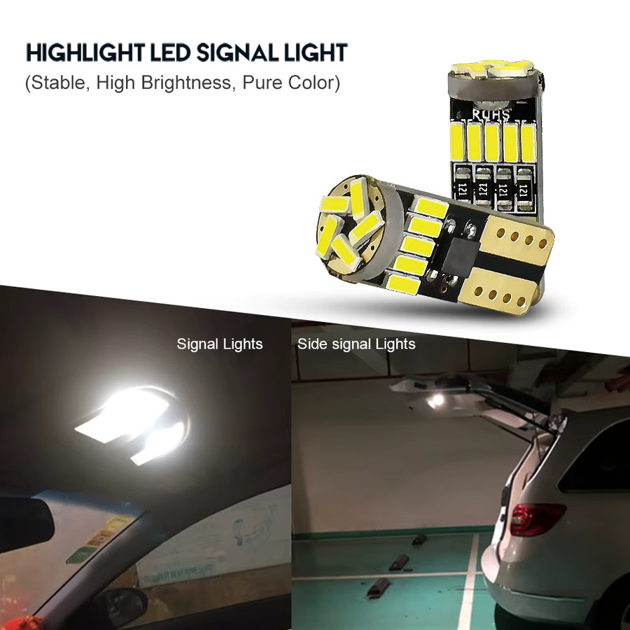 2 Stück LED Keil-Innenraumbeleuchtung W5W WY5W 5W5 für Auto Innenlicht, Dome- und Kartenlampe sowie Kofferraum, 12 V - Bild 2