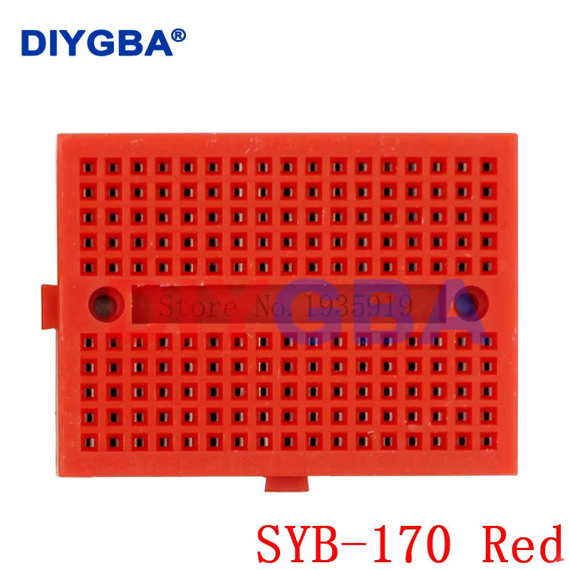 10 Stück DNIGEF Mini Solderless Prototyp Breadboard SYB-170, Grün, B/T/H: 3,5 x 4,7 x 0,85 cm - Bild 2