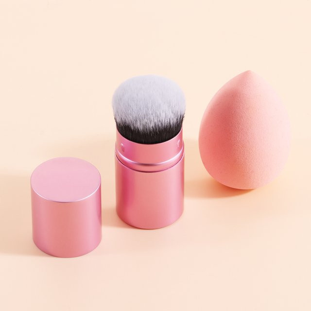 Ronshadow Rouge-Puder-Make-up-Pinsel mit Beauty-Schwamm-Set, Unisex - Bild 1