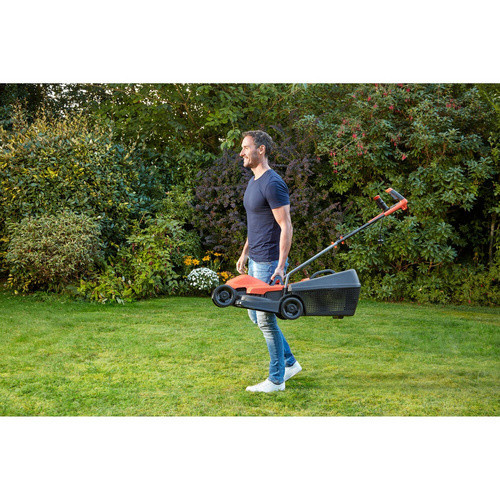 BLACK+DECKER Elektro-Rasenmäher BEMW451BH in Schwarz und Orange mit 1200 W und 32 cm Schnittbreite - Bild 2