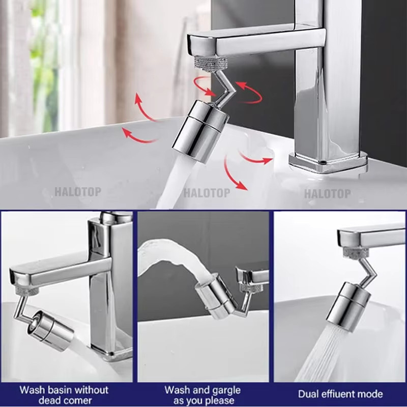 DOCO LAB Universal Wasserhahn Extender mit 720 Grad Rotation für Küche und Badezimmer - Bild 4