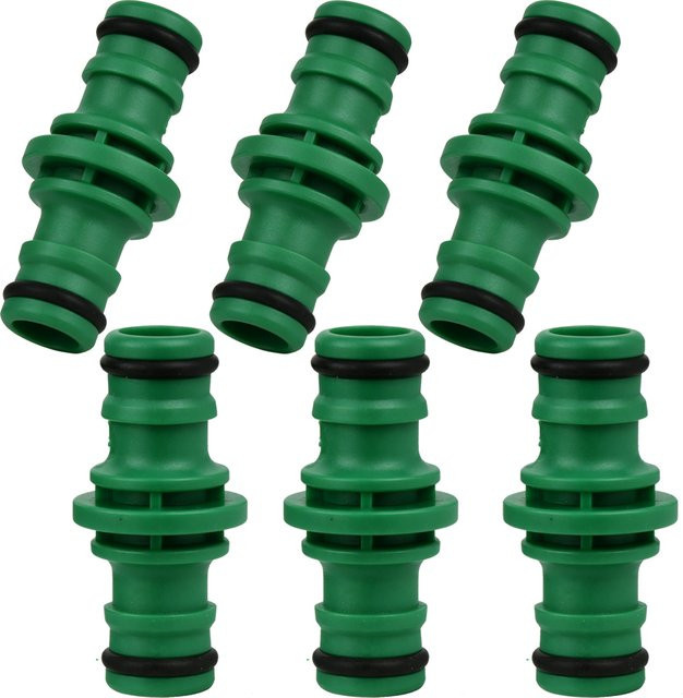 KESLA 6-teiliges Garten-Schnellkupplungs-Set in Grün mit 16mm Schlauchverbinder und 1/2'' Kupplungsadapter als Reparatur- und Verlängerungsset - Bild 1