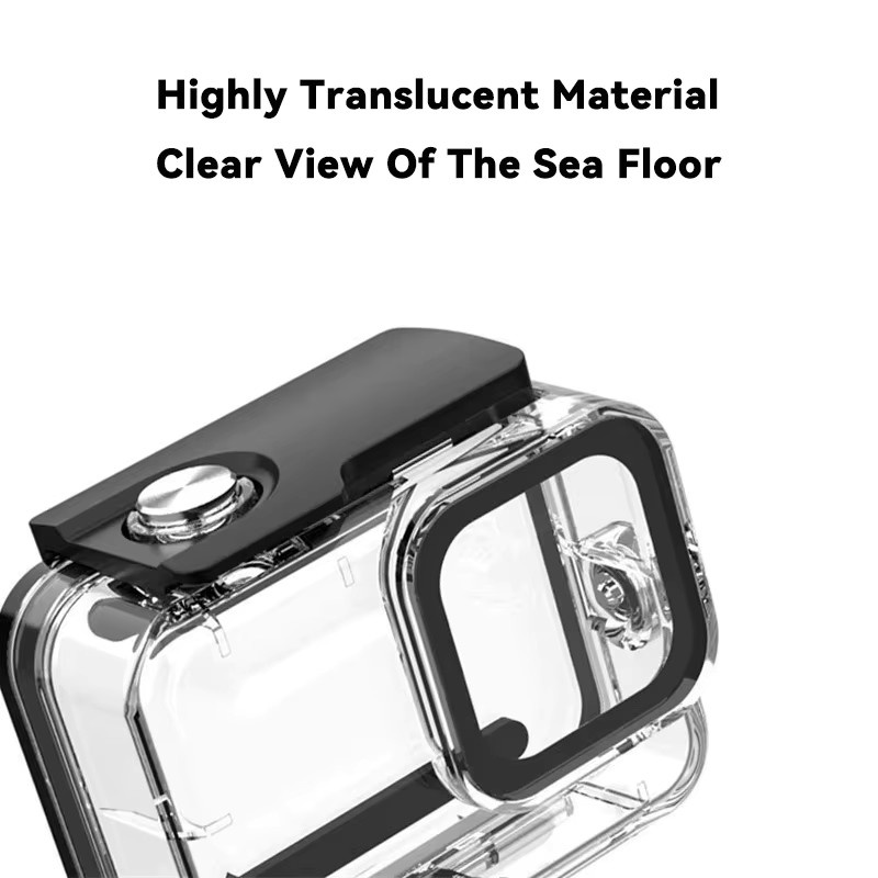Wasserdichtes Gehäuse für GoPro Hero 13 12 11 10 9 in Schwarz für Unterwassertauchen bis 60m mit Anti-Drop-Schutzhülle - Bild 2