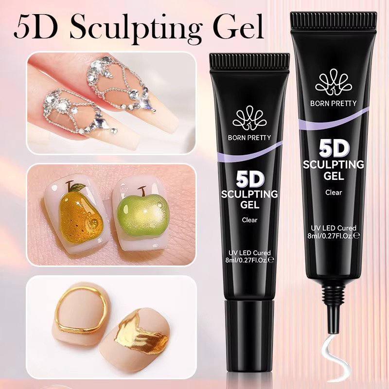 BORN PRETTY 5D Sculpting Gel, Clear, Glänzend - Bild 3