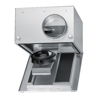 Helios SB 200 C SILENTBOX Schallgedämpfter Rohrventilator Silber 910 m³/h 230 V - Bild 1