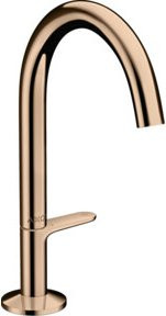 Hansgrohe Axor One Waschtisch-Einhebelmischer in Gold mit Push-Open-Abfluss - Bild 1