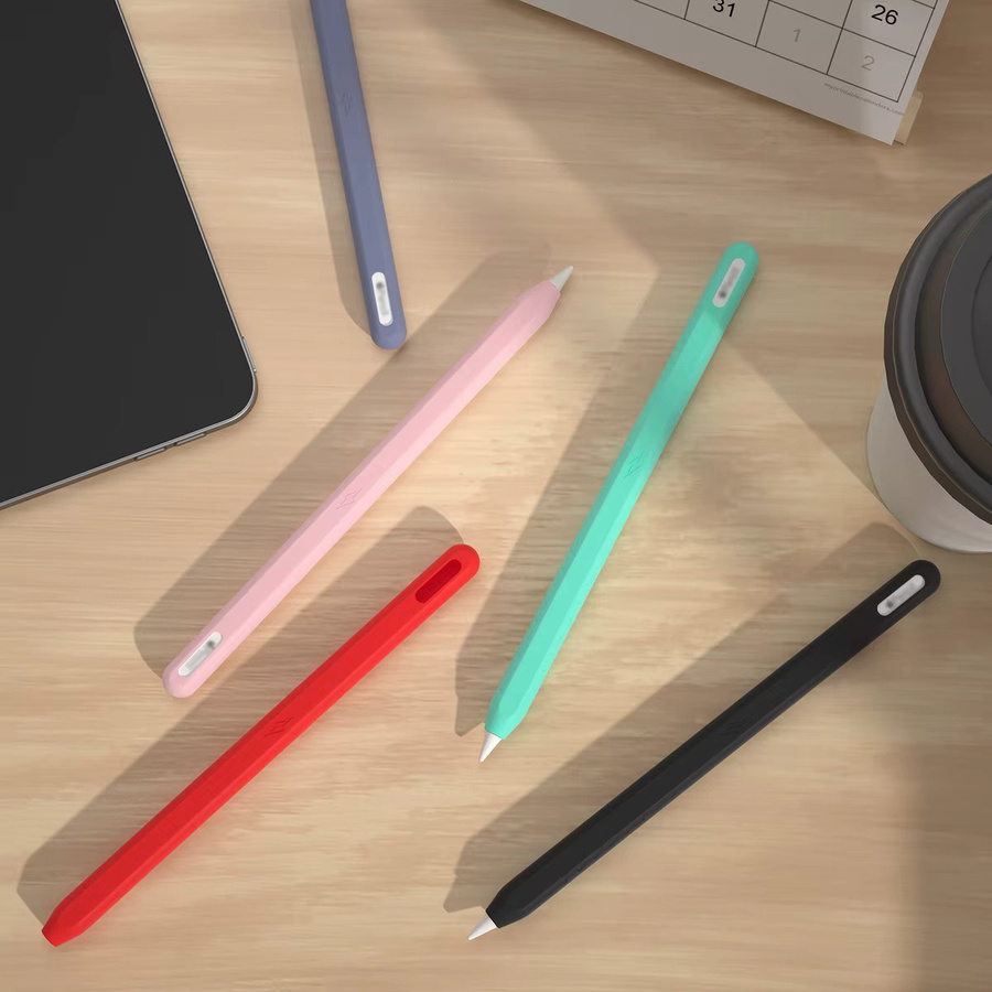 Silikonhülle für Apple Pencil 2 mit Lightning-Logo in Rot für mehr Halt und Schutz - Bild 3