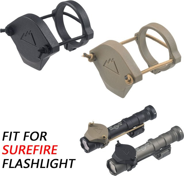 Surefire Scout Light Taschenlampen-Schutzlinse taktische Frontsichtkappe in Schwarz für M300 M600 M951 - Bild 1