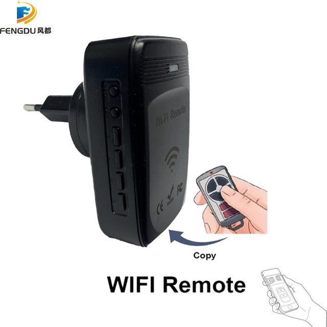 WLAN-zu-RF-Konverter FD Rolling-Code Garagentor-Fernbedienung in Schwarz (287MHz-868MHz) - Bild 1