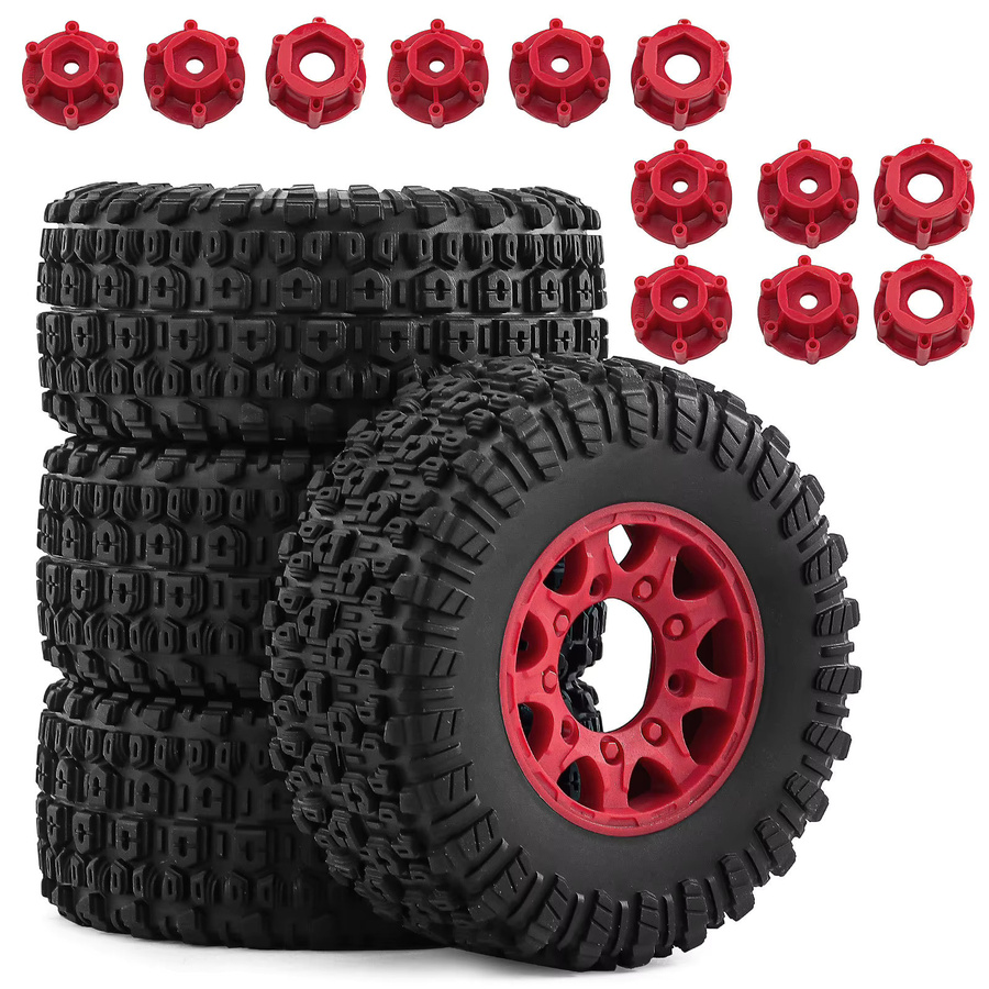 Meep 1/10 Short Course Reifen und Räder, mit 3 Adaptern, Zubehör - Bild 4