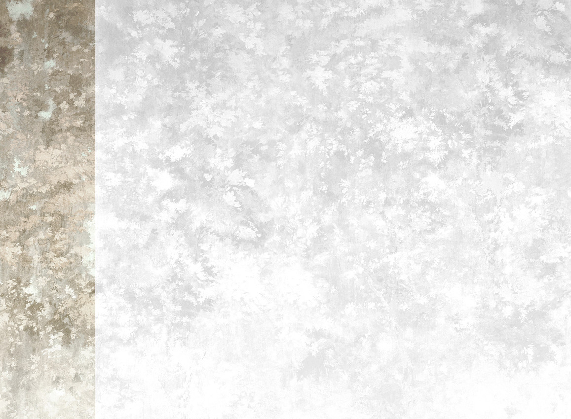 Jannelli & Volpi Mural Orthez Wandgestaltung White Panel 1 mit floralem Muster aus Vinyl - Bild 1