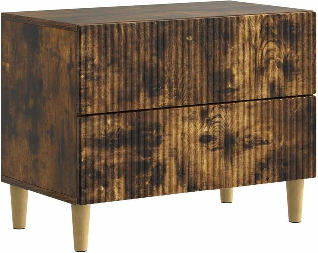 vidaXL Nachttisch Vintage in Geräucherte Eiche, B/T/H: 62 x 34,5 x 48 cm - Bild 1