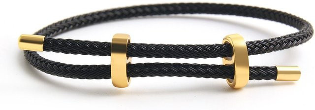 BenS Armband, Drahtseil, Schwarz, Damen - Bild 1