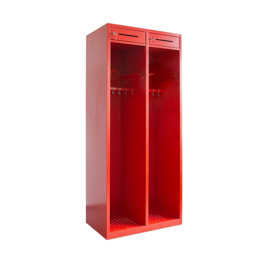 BIGBOXX Feuerwehrspind Inside 3.0 mit Wertfach in Rot aus Metall für die Wandmontage - Bild 1