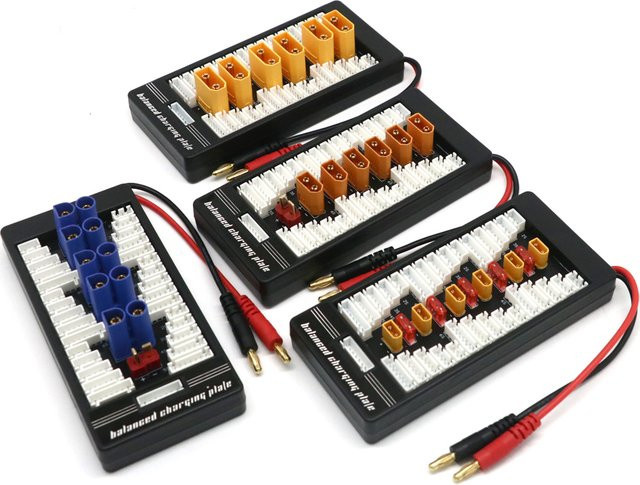 ISDT Parallel Lipo Batterie Lade Board für XT60 XT30 XT90 T-Plug EC3 EC5 2-6S in Schwarz - Bild 1
