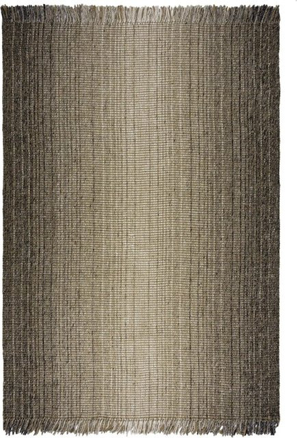 Flair Rugs Kurzflorteppich Jute Ombre Grau B: 80 cm, L: 150 cm - Bild 1
