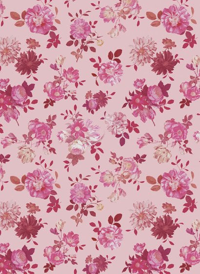 Eijffinger Tapete Vintage Flowers in Rose aus Vlies - Bild 1