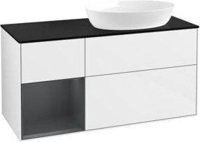 V&B Waschtischunterschrank Finion in Weiß lackiert, Breite: 120 cm, Tiefe: 50,1 cm, Höhe: 50,1 cm - Bild 1