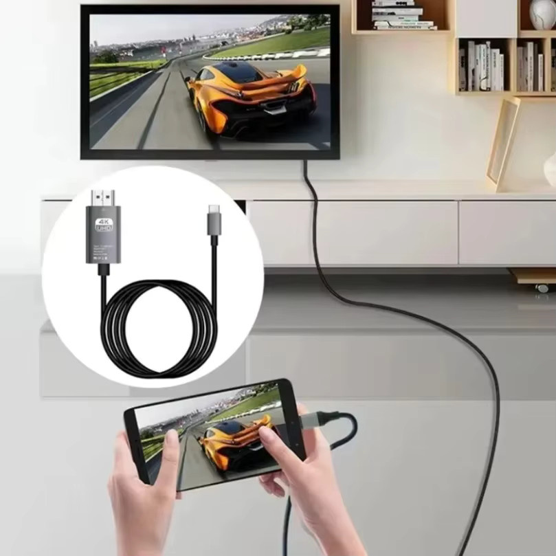 VIKEFON USB-C auf HDMI Adapter Kabel für 4K 60Hz, kompatibel mit iPhone 15, MacBook Air, iPad und Samsung Laptop - Bild 2