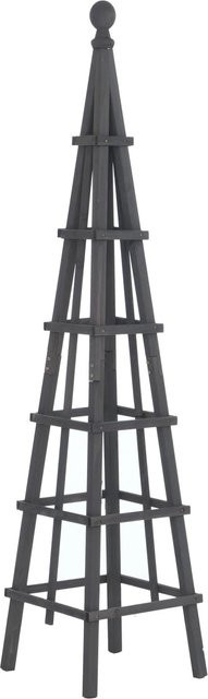 MCW Rankgitter Q19 Holz Spalier Anthrazit-Grau, Höhe: 148 cm, Breite: 33 cm, Tiefe: 33 cm - Bild 1