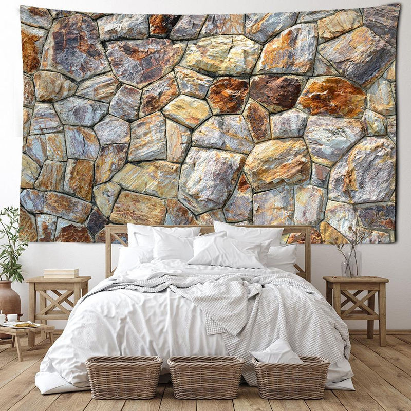 Super Six Wandteppich mit Landschafts- und Engel-Motiv im Bohemian-Stil, mehrfarbig, B: 95 cm, H: 73 cm - Bild 5