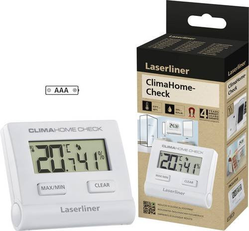Laserliner ClimaHome-Check Luftfeuchtigkeits- und Temperaturdatenlogger in Weiß - Bild 1