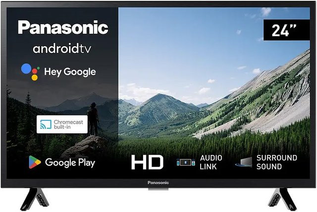 Panasonic TX-24MSW504 Smart-TV LCD-TV mit LED-Technik in Schwarz, 24 Zoll, HD Ready, Sprachsteuerung, DVB-T2/DVB-C/DVB-S2 - Bild 1