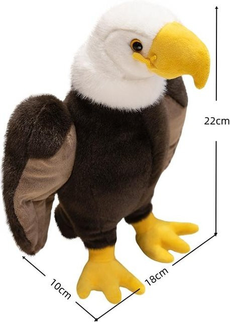 Adler Plüschtier Puppe Kissen, Schwarz, ab 14 Jahre - Bild 1