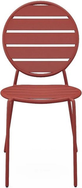 Gartenstuhl Montefaro von Vente-unique in Terracotta aus Metall, stapelbar - Bild 1