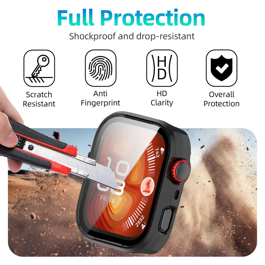 Huawei Silikonarmband mit PC-Hülle, Huawei Watch Fit 4, Watch Fit 4 Pro, Unisex - Bild 4