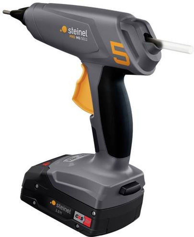Steinel MobileGlue 5011 A-SET FS-KF Akku Heißklebepistole in Grau mit 11 mm Klebestift, 18 V Akku und Ladegerät - Bild 2